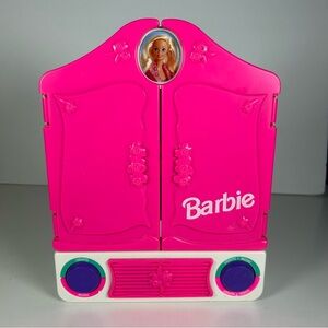 Vintage Barbie Talking Mirror Vanity Lights Voice Music 1996 Lights Up & Music